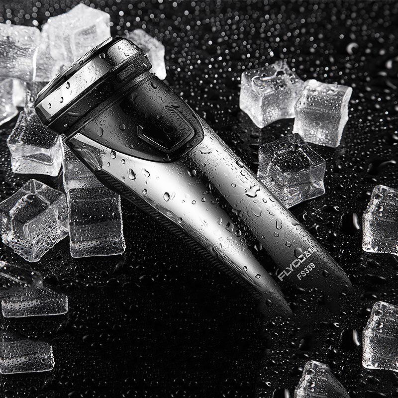 100% Original Flyco FS339 Electric Shaver Electric Razor Barbeador IPX7 Waterproof 1 Hour Rechargeable Washable Rotary for Men