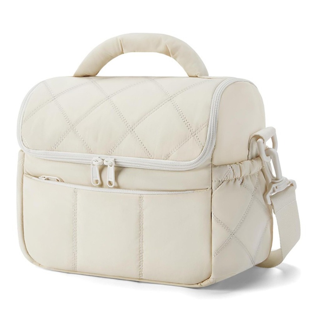 Neue Nylon-Lunchtasche, wiederverwendbar, auslaufsicher, isolierte Tasche, multifunktionale isolierte Lunchbox, Damen-Einkaufstasche: Blau