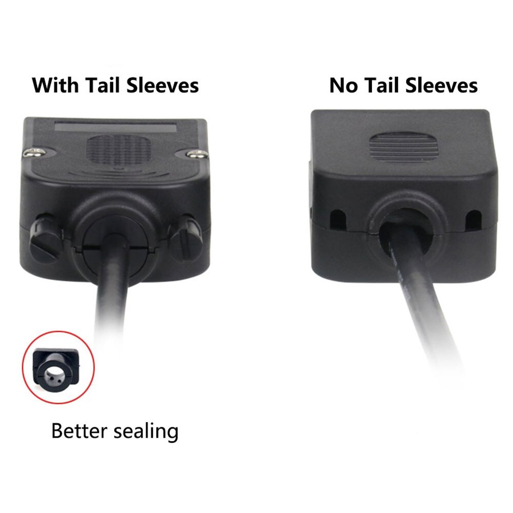 DB9 Welding-free Male Plug Female Socket Screw Lock Shell Kit RS232 9 Pin Serial Port Connector 485 422 Interface D-Sub9 Adapter