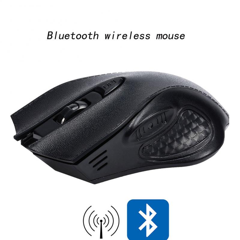 Wireless Bluetooth Mouse 800/1200/1600 DPI Optical Bluetooth Mouse 4 Keys Surface Leather Mouse For Laptop Notebook PC