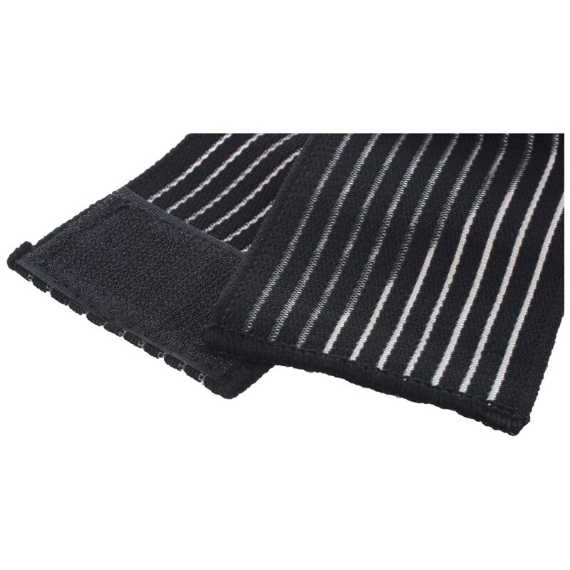 1x elastische polsondersteunende bandages, compressie, zwart & 100- pack roestvrijstalen, robuuste douchegordijnclip met haaksluiting