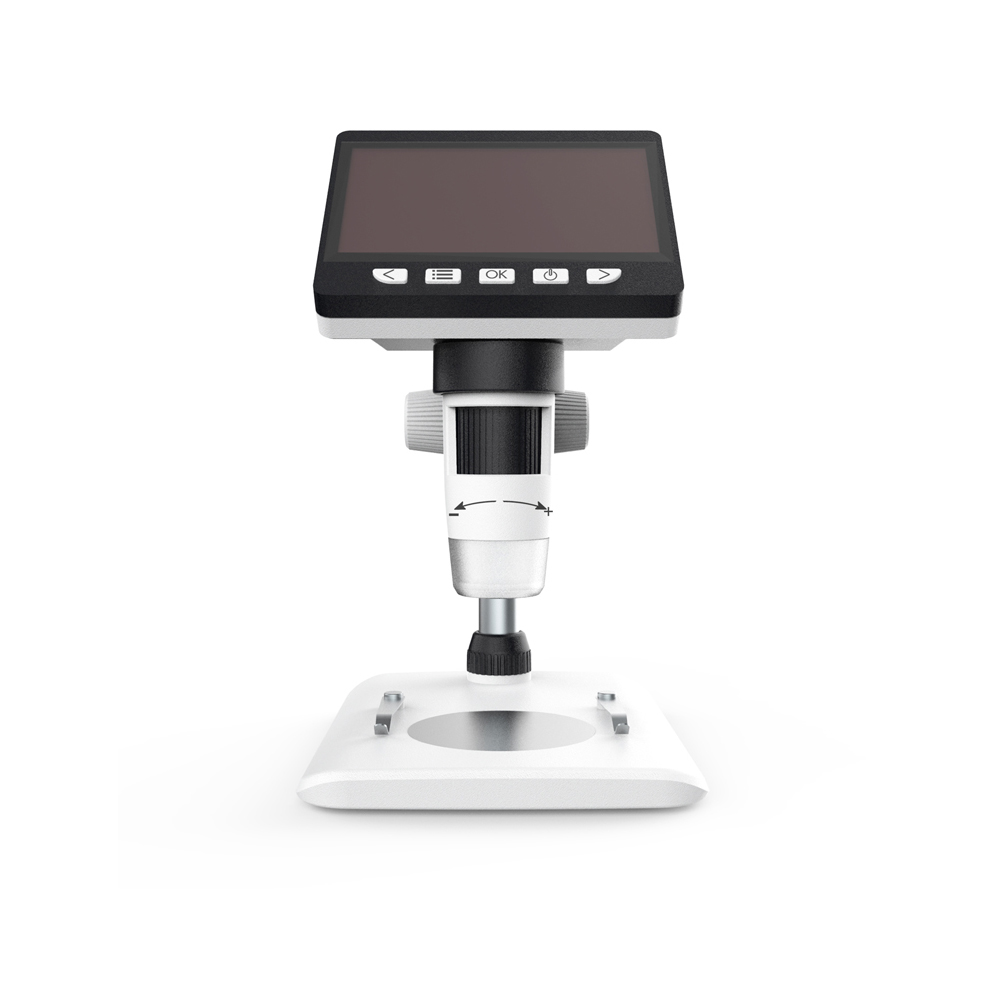 Microscopio Electrónico Digital con soporte para cámara de soldadura, lupa Digital con batería, 4,3x1080 pulgadas, P, 8 LED, usb