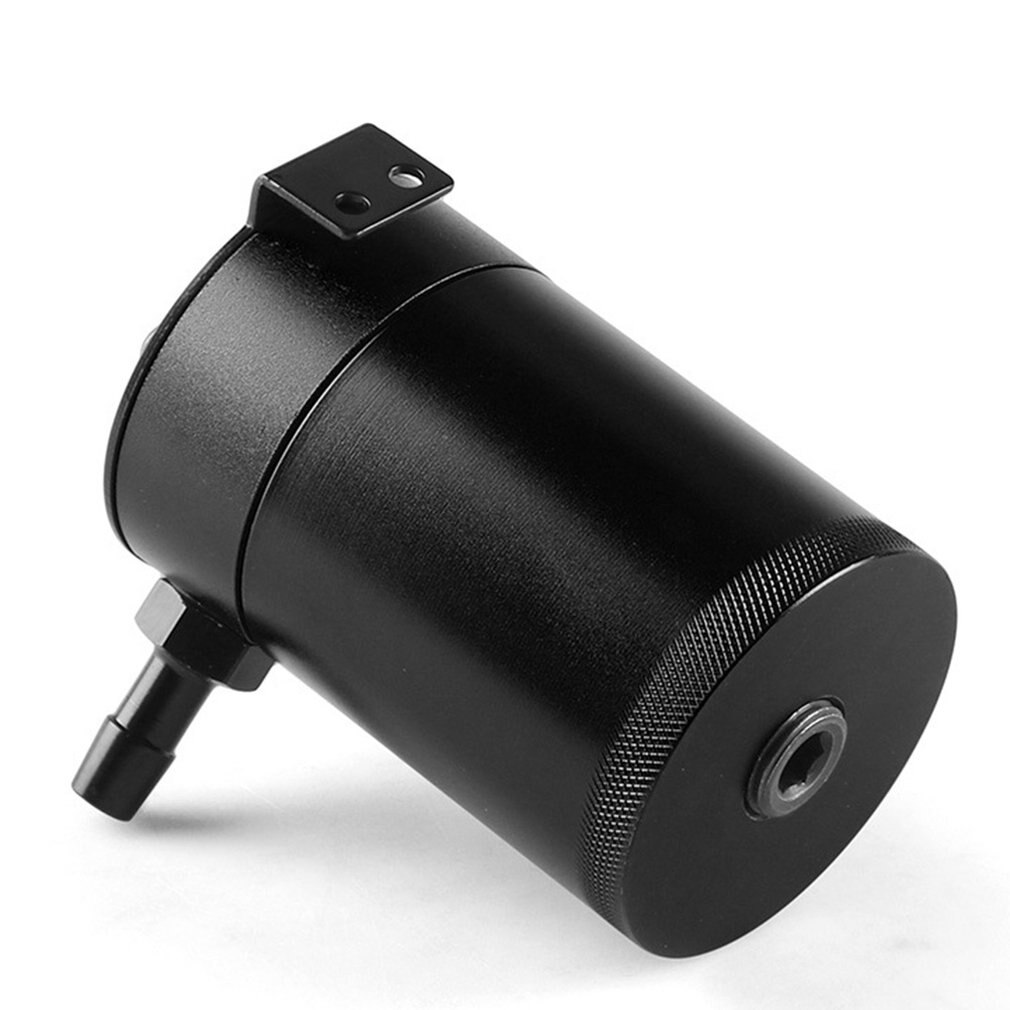 Universal Oil Catch Can Compact Baffled 2-Port Aluminum Reservoir Oil Catch Tank Fuel Tank Parts Two hole breathable Kettle