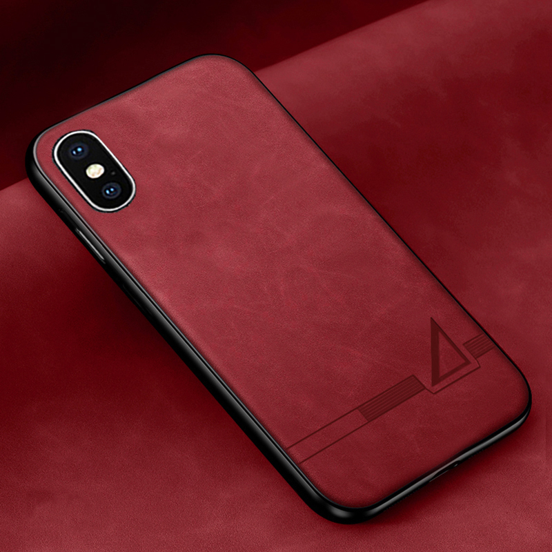 Funda de cuero suave tridimensional para Apple Iphone X XS MAX XR TPU funda de silicona para Apple Iphone X XS MAX XR: ABS / Gris