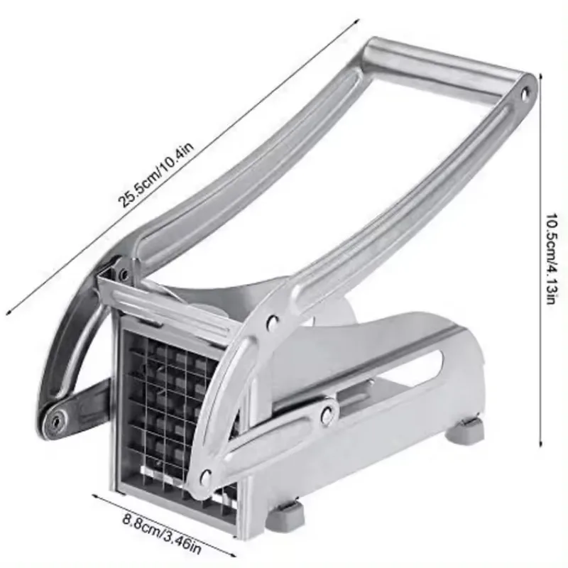 Manual Potato Cutter Meat Chopper Dicer Cutting Machine Stainless Steel French Fries Slicer Potato Chips Maker Tools for Kitchen