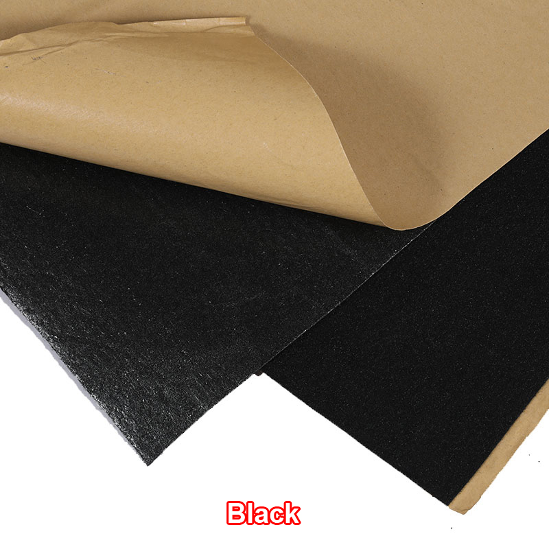 1x0.5m Speaker Cloth Self-Adhesive Felt Subwoofer Box Tape Strip Patch Sound Absorption Anti-seismic Beige/Silver/Gray/Black: Black