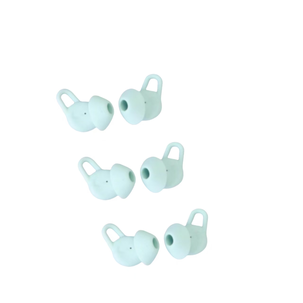Almohadillas de silicona para auriculares Huawei Freelace Pro 2, tapones para los oídos, soportes para los oídos, aletas de silicona con forma de aleta de tiburón, accesorios para colgar: Menta