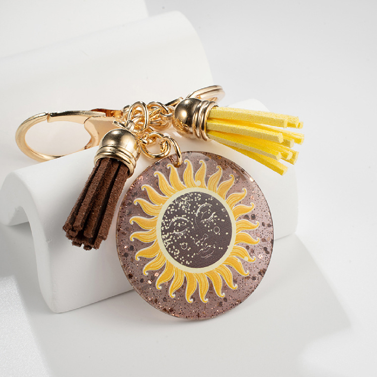 1 stücke europäische und n sonnenblume schlüssel Ring, anhänger schlüssel anhänger geburtstags