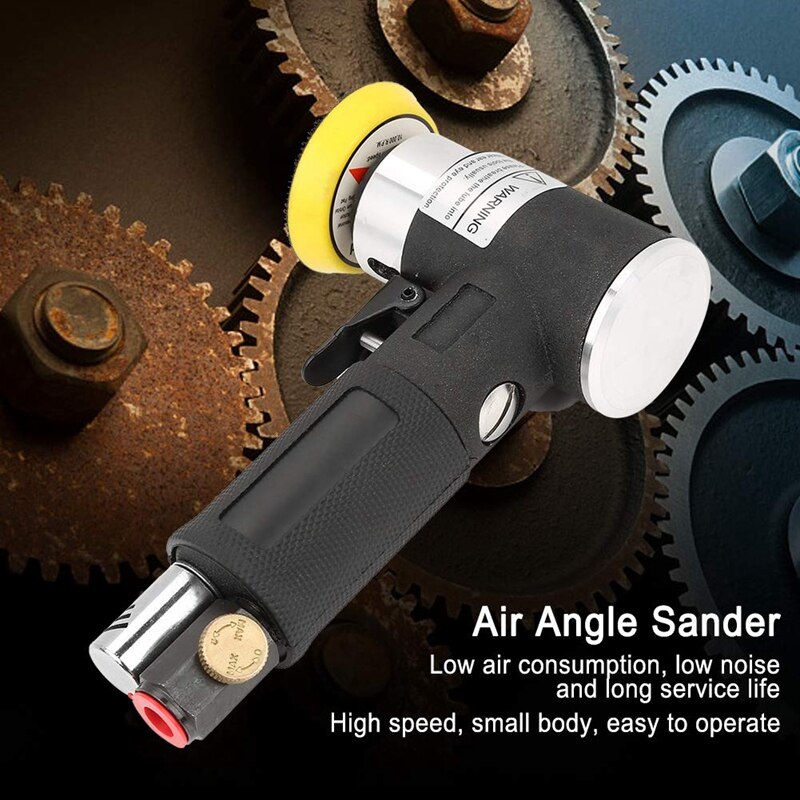 SHGO -Pneumatic polisher + 2 inch 3 inch sandpaper pad orbital sander air angle grinder / polisher