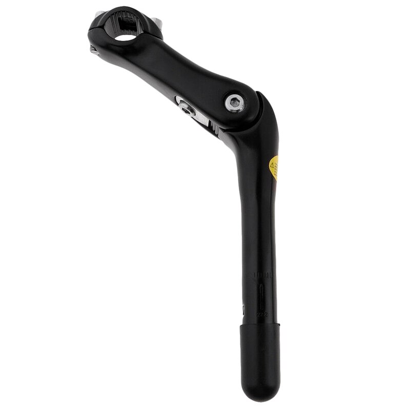 Potence Réglable Pour Vélo - Type "plume", 25.4mm, Noir, Angle -10° à +50°, Alliage Aluminium