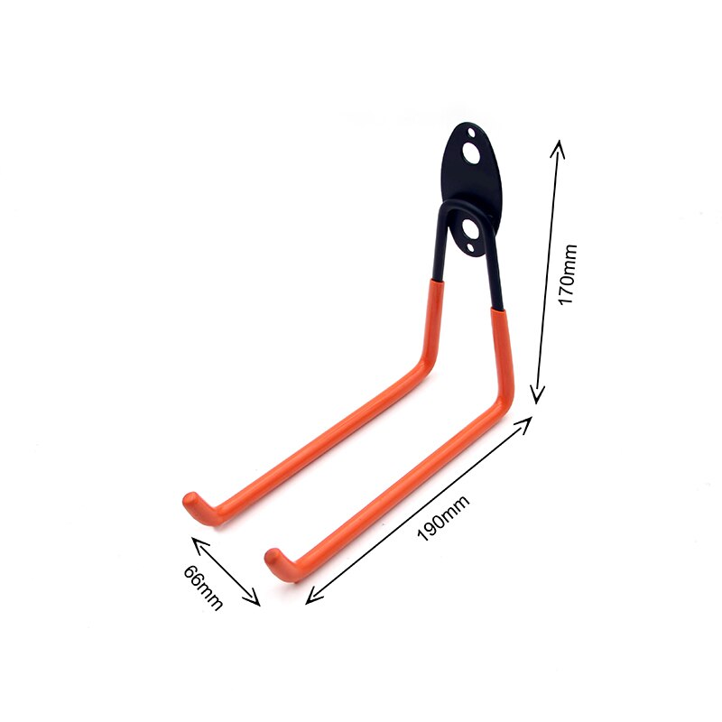 Multifunctional Double Hooks Wall Organizer Tool Hanger Household Garden Tool Hook Garage Storage Holder Multi-Purpose Hooks: 190mm