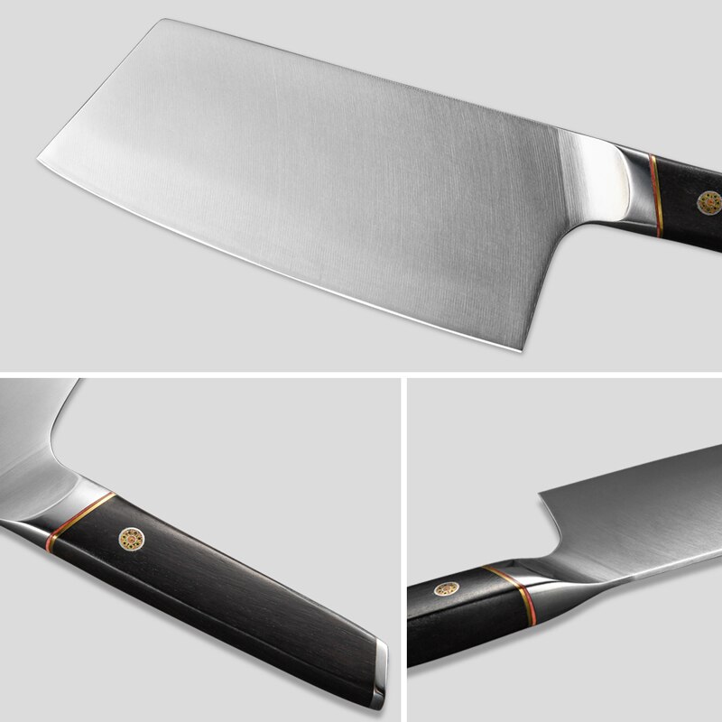 4 stk chinese cleaver chef kniv sharpener sæt 5 cr 15 rustfrit stål køkken kok knive sæt utility slibemaskine paring chef kniv