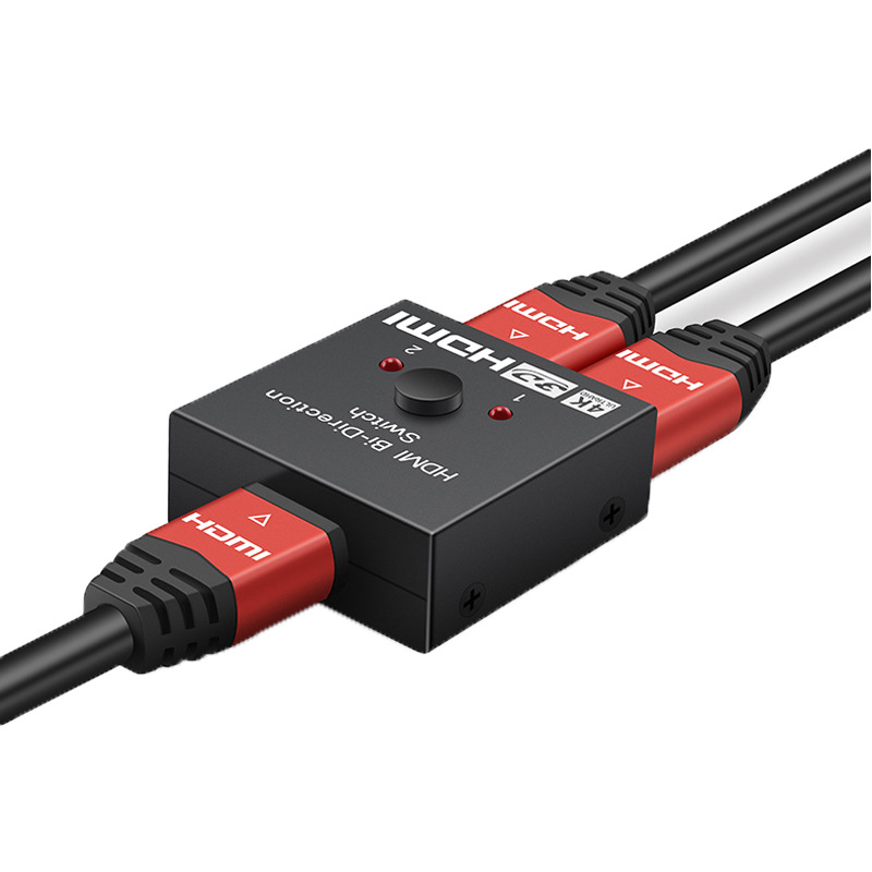 4K HDMI-Compatible Switch 2 Ports Bi-directional 1x2 / 2x1 HDMI-Compatible Switcher Splitter Supports Ultra HD 4K 1080P 3D HDR