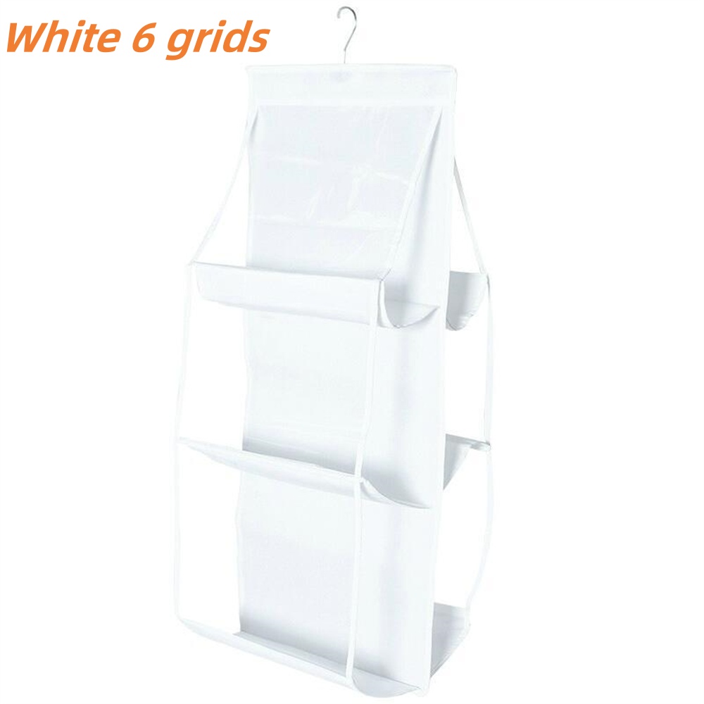 Organisateurs de placard suspendus pour sac à main ou sac à main, 6/8 grilles, cintre Transparent pour vêtements et soutien-gorge, rangement sur le mur, 1 pièce: green