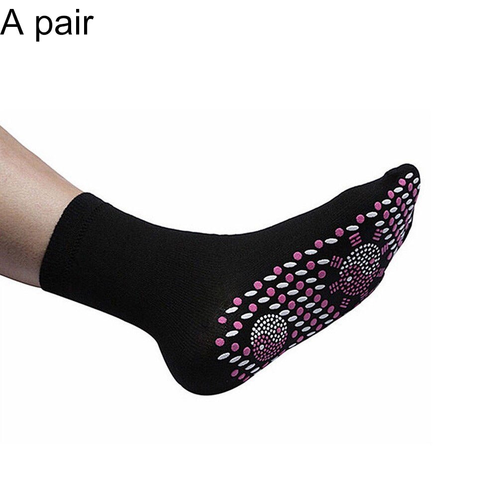 Calcetines de turmalina para hombre y mujer, medias de autocalentamiento, ayuda a calentar los pies fríos, cómodos, calcetines de cuidado médico, terapia magnética, superventas
