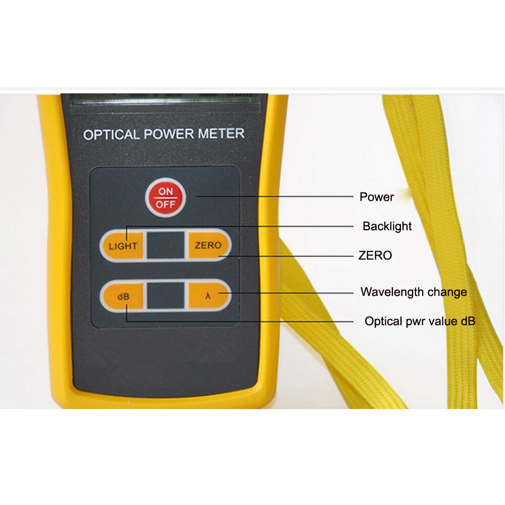 Frequency Meter -70~+6dBm Fiber Optic Tester Power Meter Digital Live Fiber Identifier Optical Fiber Identifier