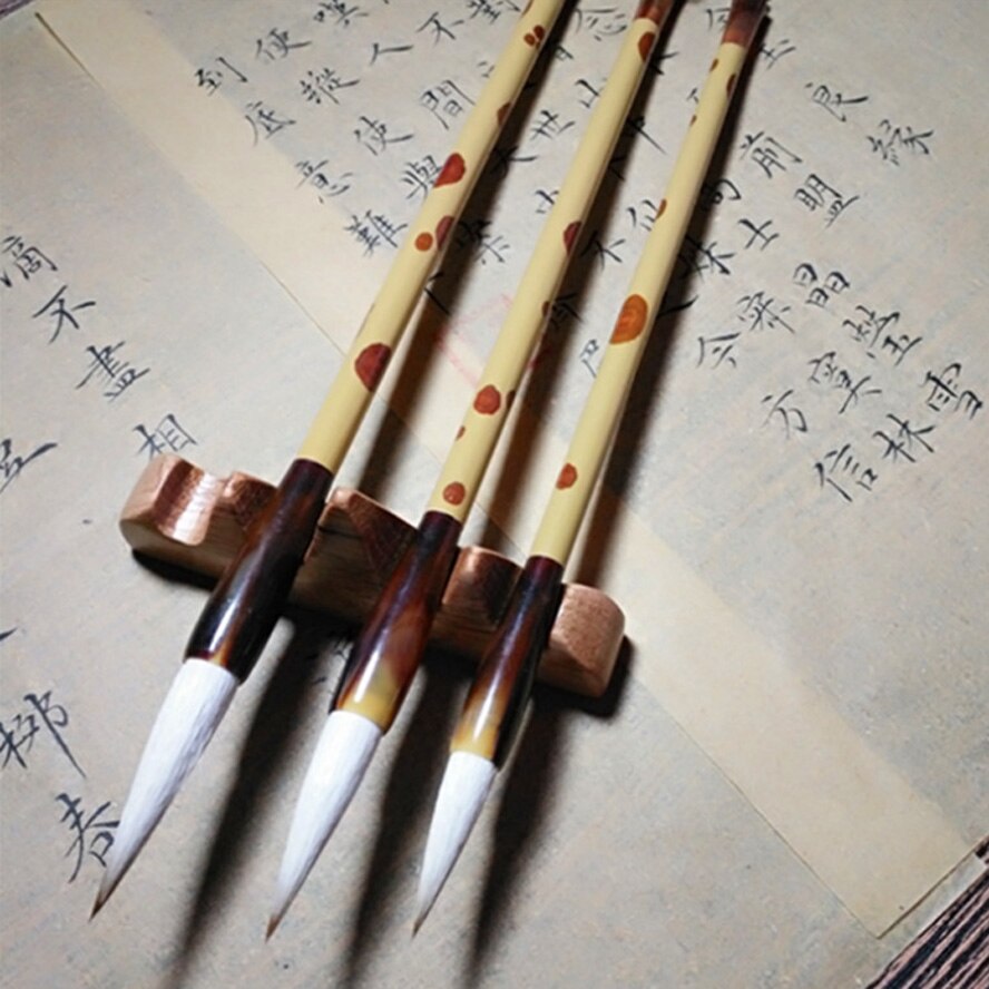 3pcs Chinese Calligraphy Brushes mixed hair brushes with box for artist painting calligraphy Art supplies