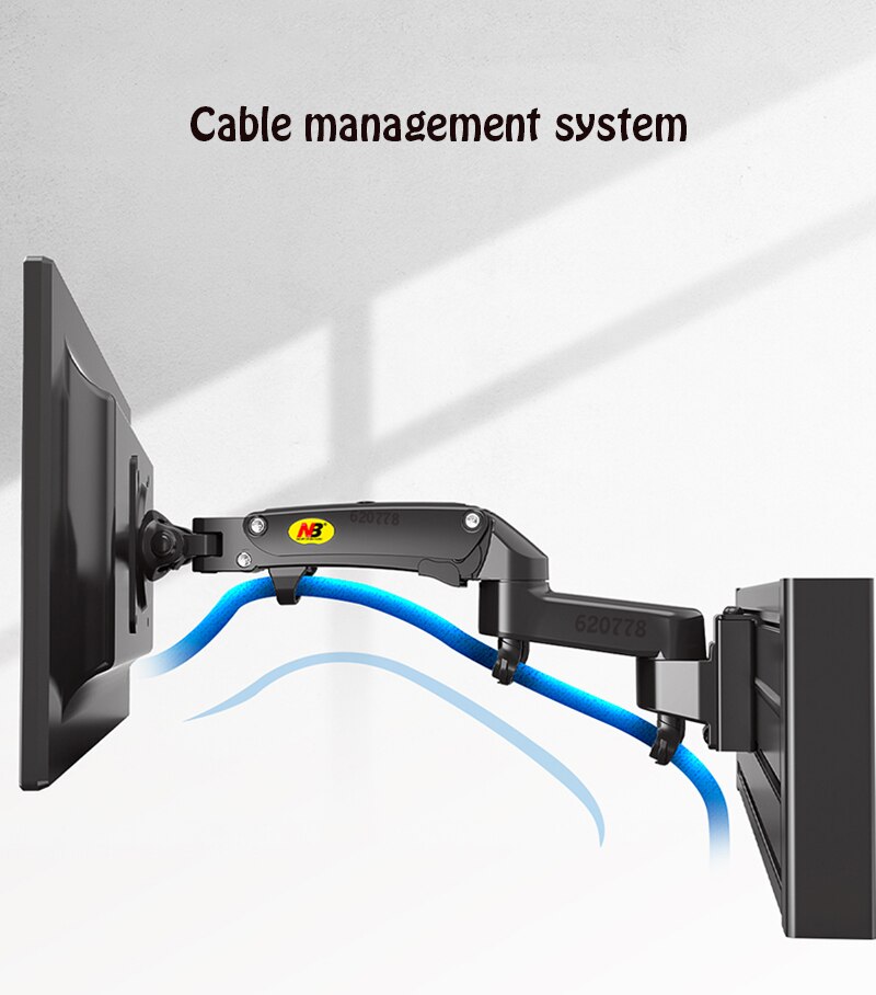 NB M150 Monitor Holder Ergonomic 17-27" LCD LED Screen Slot Mount Bracket Load 2-7kgs