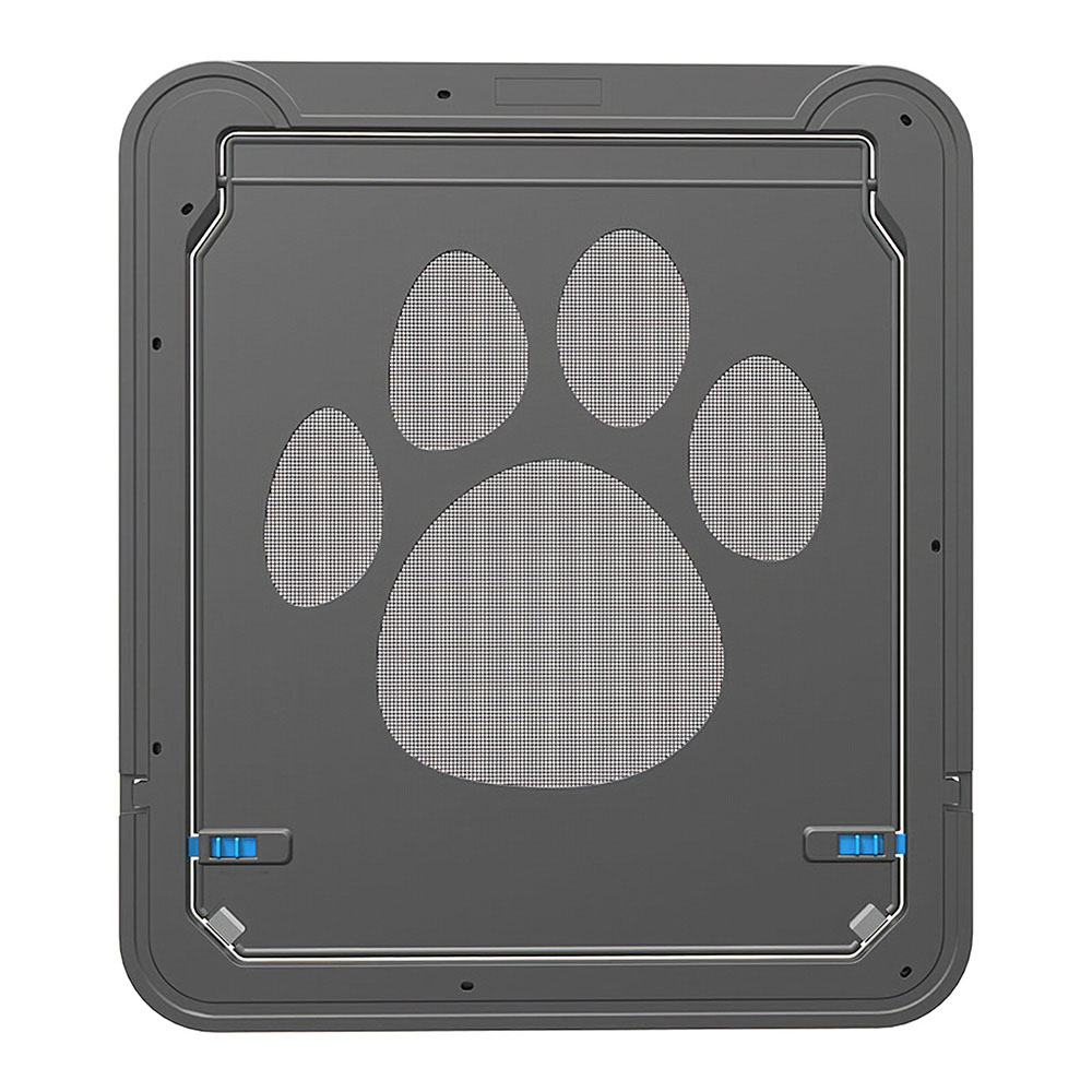 Pet Screen Security Door Dogs Gate With Magnetic Flap For Exterior Freely Doors Lockable Durable Easy Install Pet Door For Puppy: Default Title