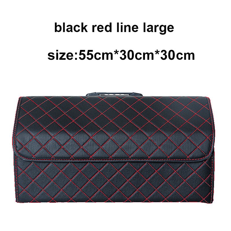 Auto Kofferraum Organizer Kasten Organizer für autos Falten Kasten Auto zubehör innen Lagerung Kasten für stamm Auto produkte: Schwarz rot groß2