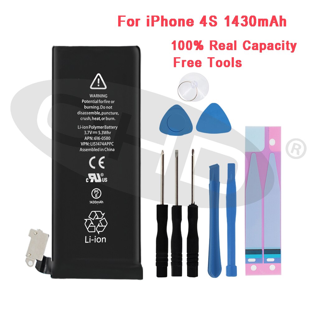 Più nuovo Batteria Al Litio Per Apple iPhone 6 S 6 7 5S 5 7 7P 6P 8P X Batterie Mobile Per iphone X 5 5s 6 s Interna Del Telefono Bateria: For iPhone 4S