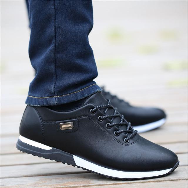 Loafers Walking Footwear Tenis Feminino Outdoor Breathable Sneakers Men&#39;s PU Leather Business Casual Shoes for Male fgb: b / 7
