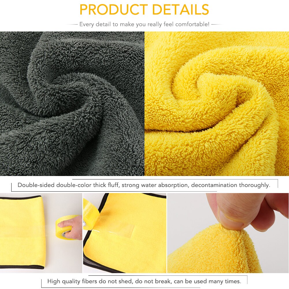 Car Wash Microfiber Towel Cleaning for Lada Granta Vesta Kalina Priora Vesta Xray Datsun Mi-Do On-Do