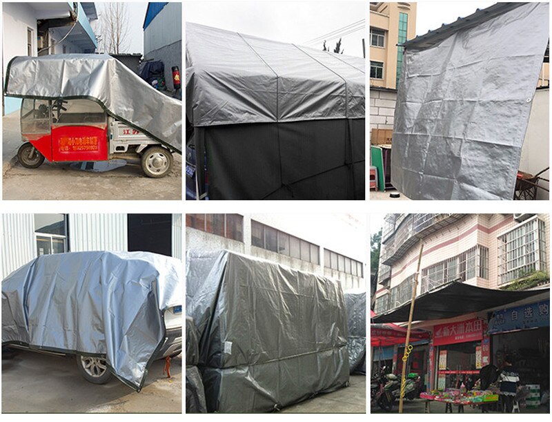 Thick outdoor Sun Shelter sun protection cloth Waterproof Shade Sails tarp with 1pcs hang hole /meter Various Size