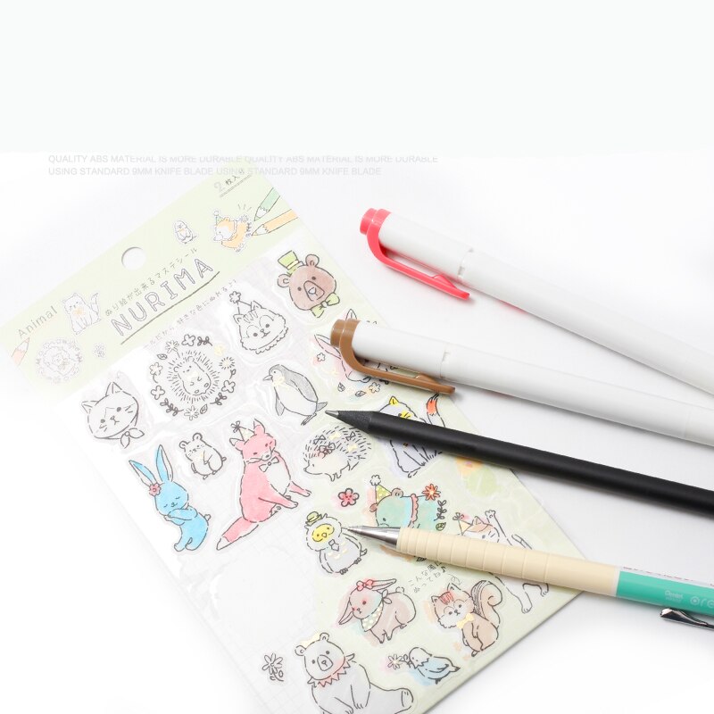 Japanse zonnester stickers voor notitieboekje nurima serie gekleurde stickers voor doe-het-zelf, kunnen gekleurd worden, 2pc/ stuks