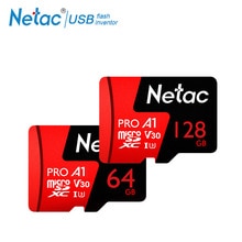 Netac  p500 pro 64gb micro sd-kort 128gb tf-kort  u3 v30 computer videokort op  to 100mb/s 256gb hukommelseskort til smartphone drone