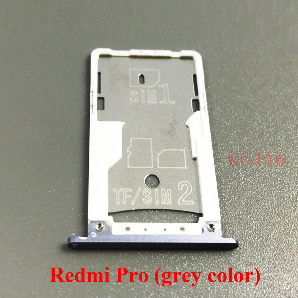 1 Pcs Goud Zilver Grijs Voor Xiaomi Redmi Hongmi Pro Sim Card Slot Lade Voor Xiaomi Redmi Pro Sim Tray Sim-kaart houder Slot