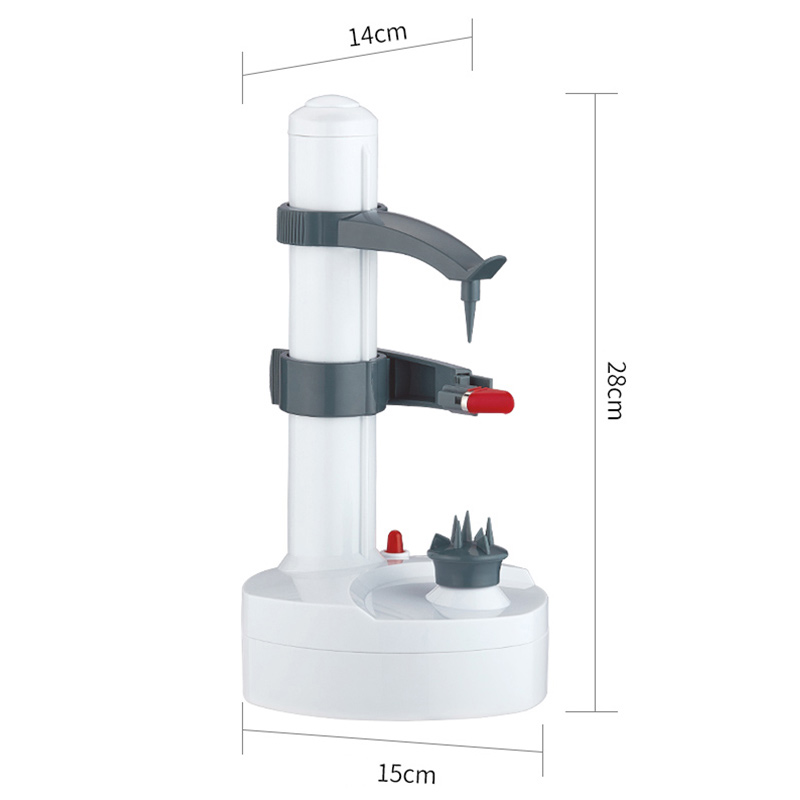 Éplucheur de pommes de terre électrique en spirale, automatique, à piles, avec chargeur, 1 pièce