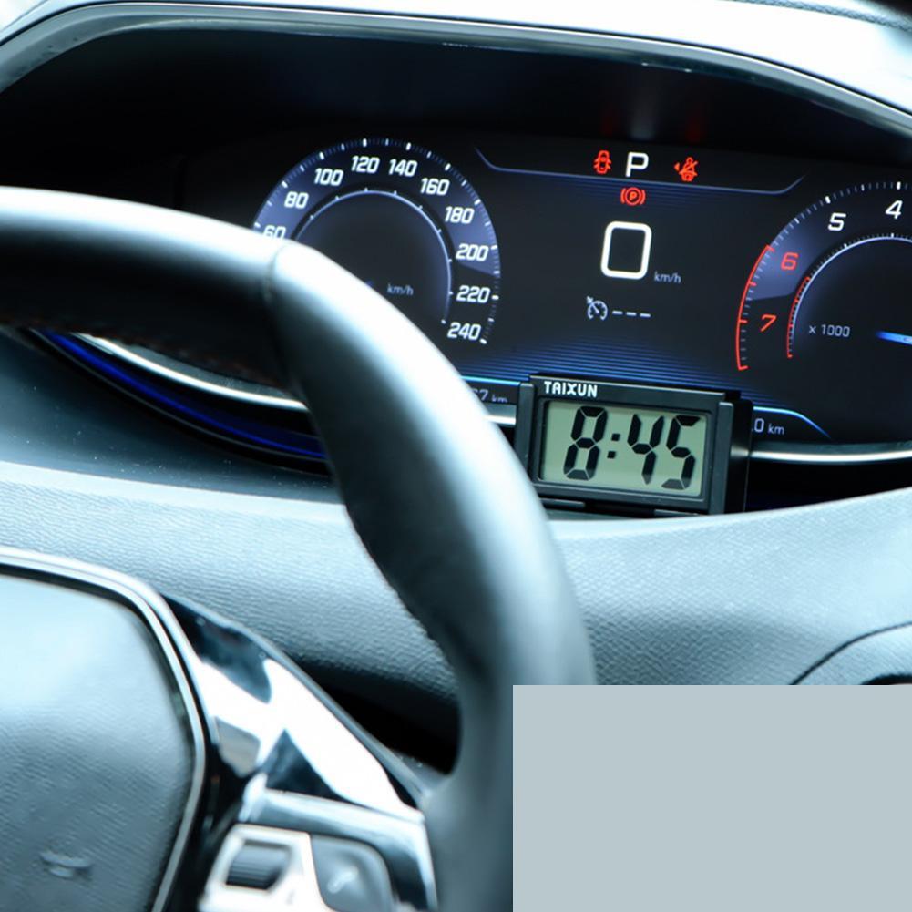 Auto Elektronische Uhr Mini Auto Uhr Lkw Armaturenbrett Zeit Praktische Selbst Klebe Halfter dauerhaft Elektronische Digitale Fahrzeug Uhr