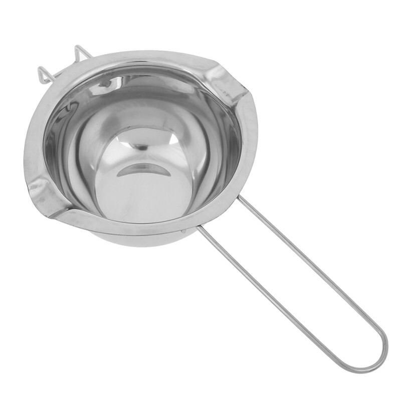 Olla de acero inoxidable para derretir cera con mango largo, vela perfumada DIY, jabón de Chocolate, mantequilla, herramienta de jabón hecha a mano, antiadherente, fácil limpieza