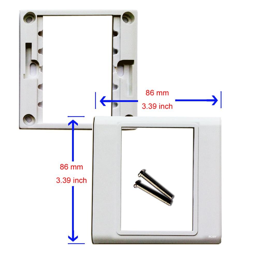 6-poorts Ethernet-wandplaat, Vrouw-vrouw-aansluiting Inline