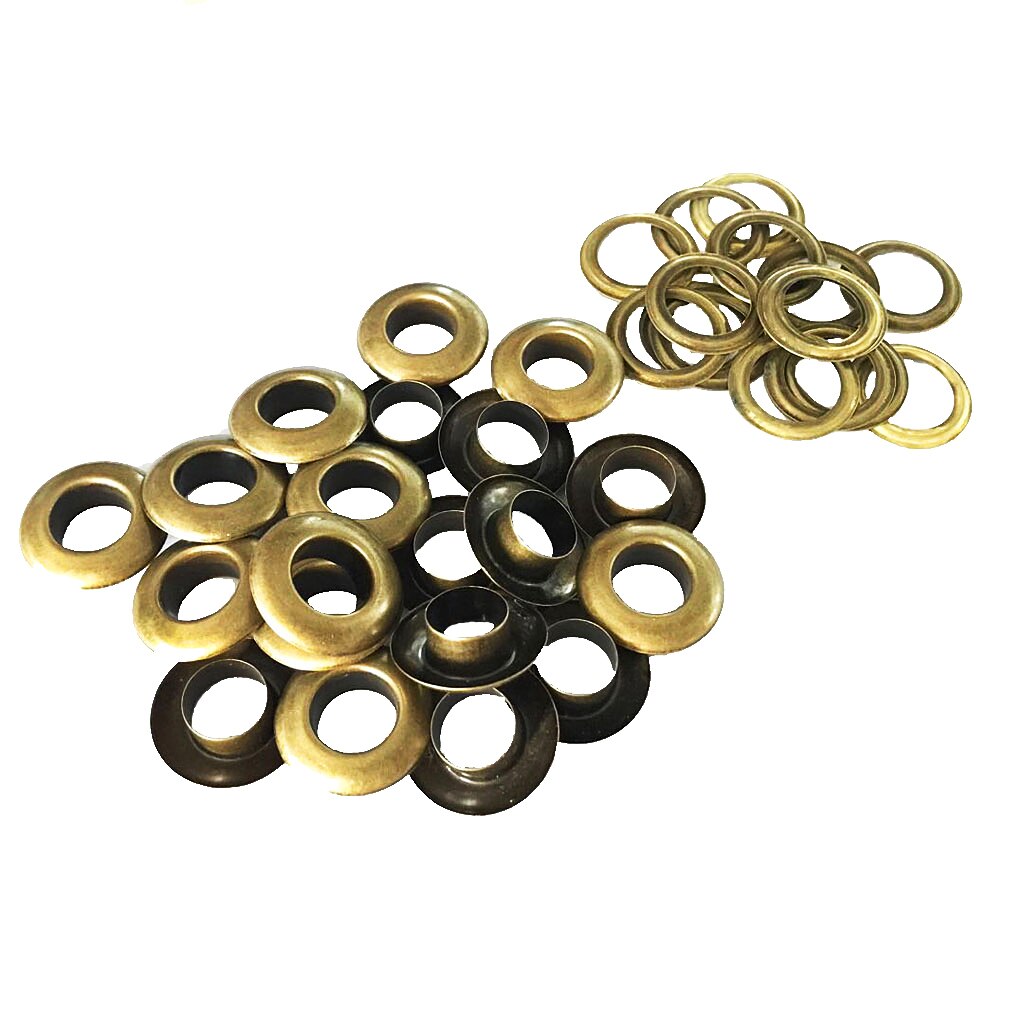 20Pcs 12mm Eyelets With Washers Grommet Scrapbooking Card Hole Leather Craft