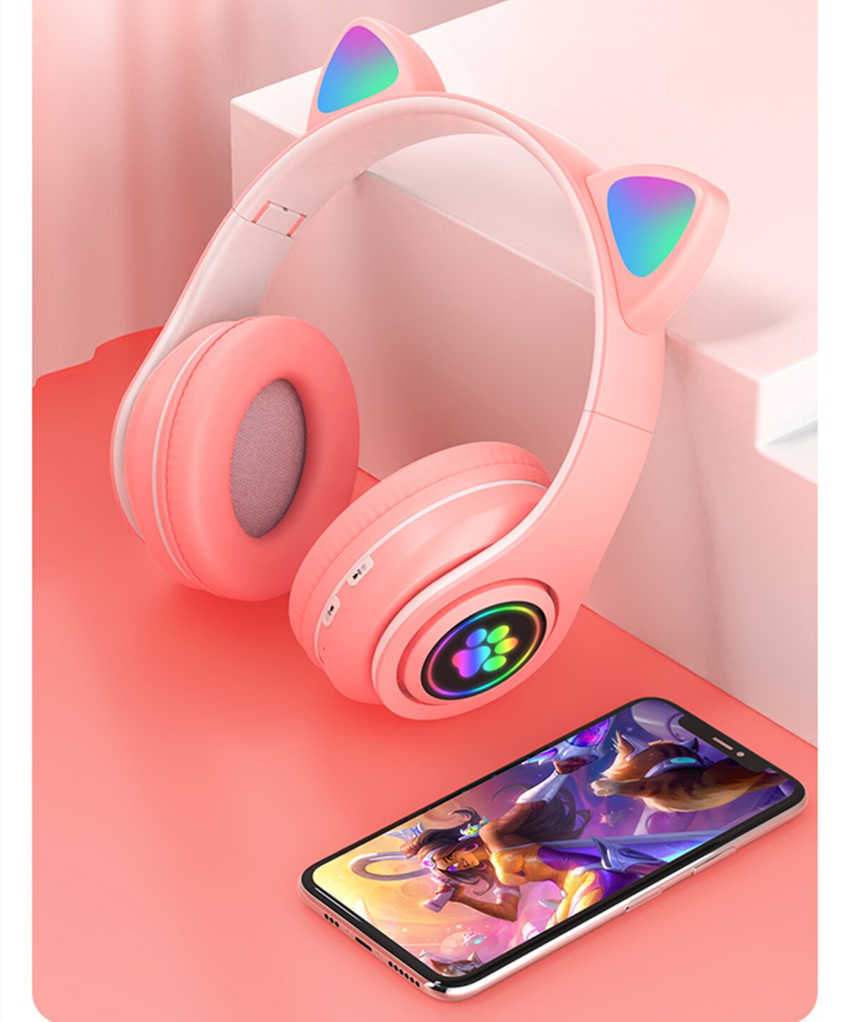 Headphones Wired Gaming Headset Sound LED breathing lights Gamer Earphones With Microphone For Game XBox PS4 Fifa PC Laptop