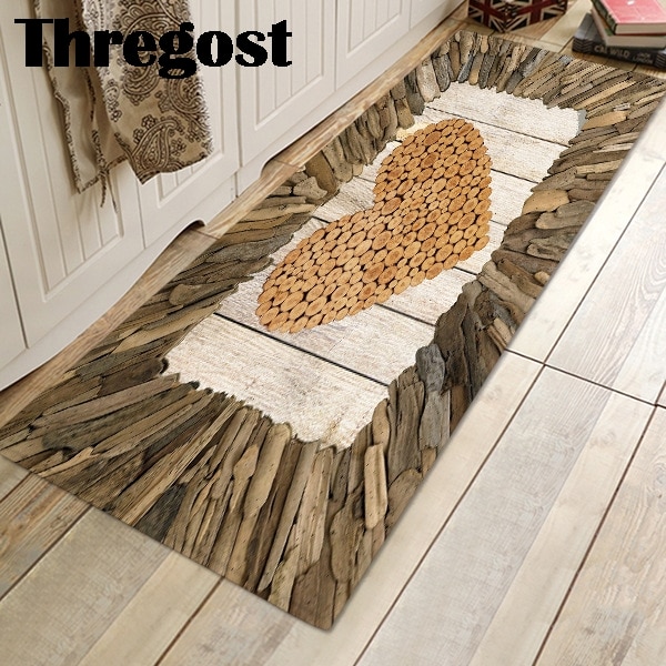 Thregost 3D Gedruckt nicht-Unterhose Schlecht Matten Mikrofaser Dusche Teppich Wasser Absorbierende matt Küche Teppich Flur Boden Teppiche