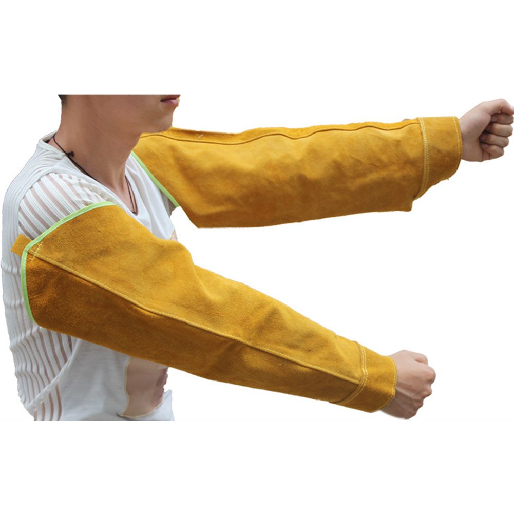 1 Pair Heat Resistant Welding Arm Sleeves Protection Cuff Safety for Workers JA55: tether