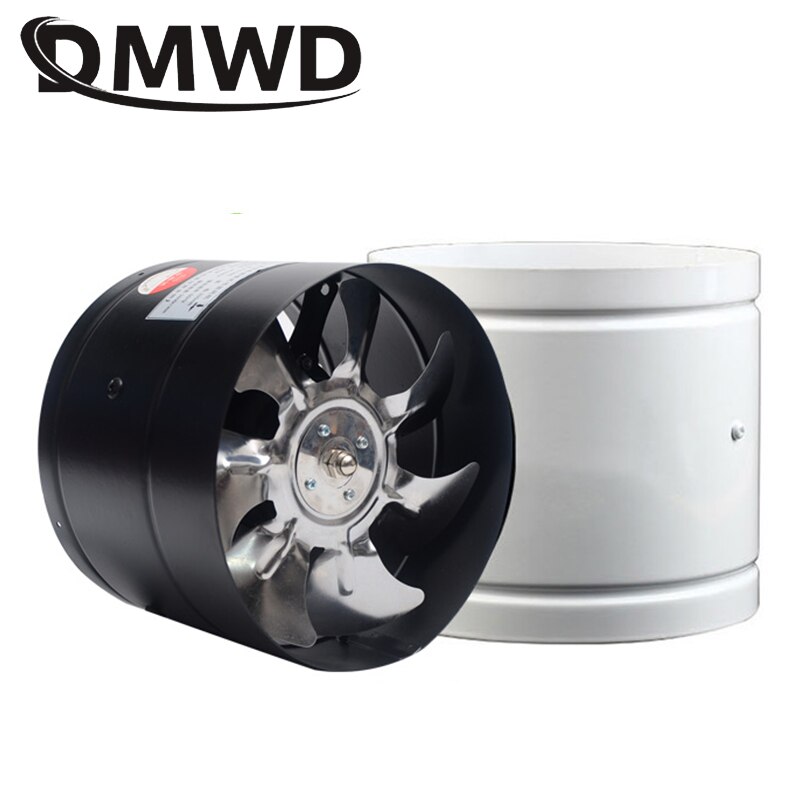 DMWD 8 inch pipe exhaust fan 8" duct ceiling air ventilation fan inline booster 200mm window exhauster toilet kitchen exhaustfan