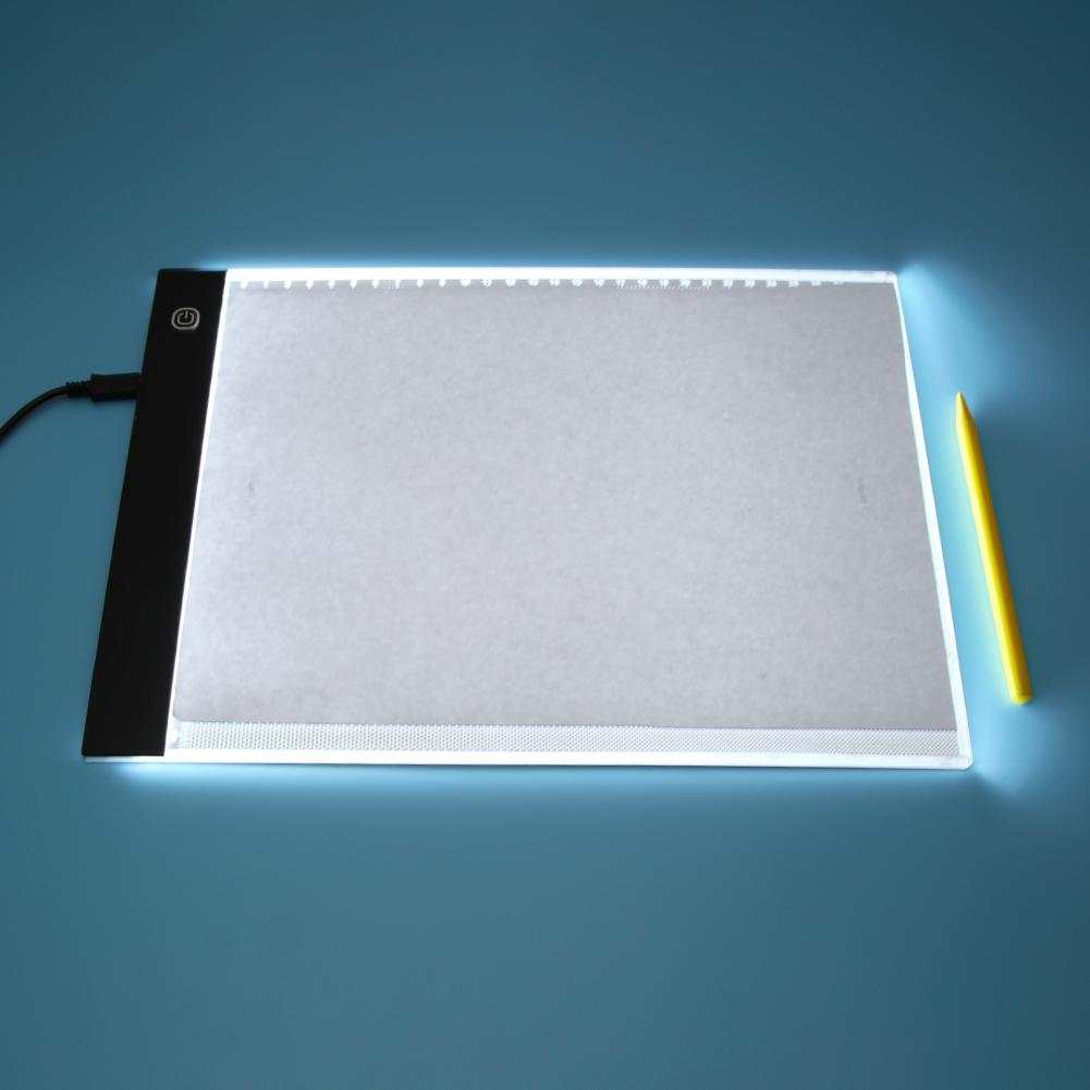 A4 LED Light Box - 33x23cm - USB Powered - Acrylic Drawing Board for Artists