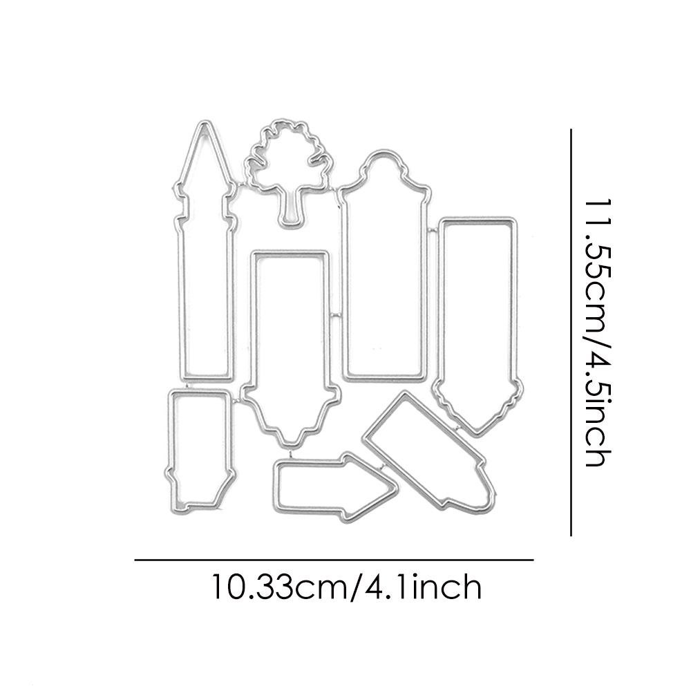 Een Warme Welkomststempel En Cutting Dies Wegwijzer Duidelijke Stempels Voor Diy Scrapbooking Decoratie Papier Ambachtelijke Albumkaarten Maken: Beige