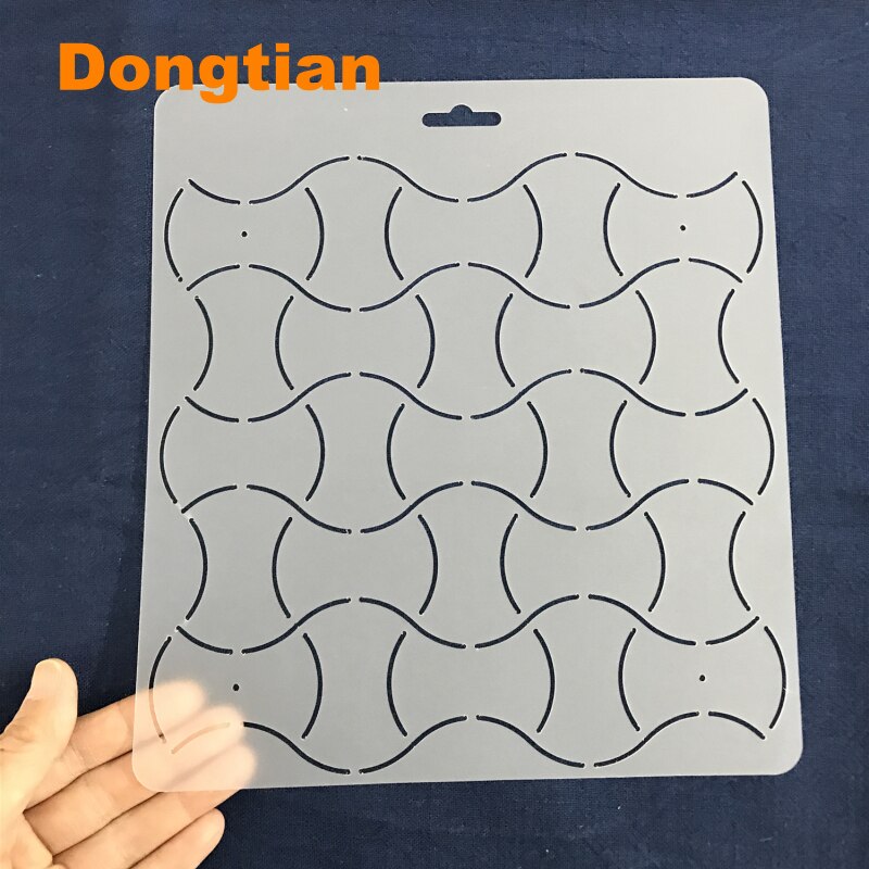 Zernblend 20 Stück Sashiko Stencil Set, Scrapbooking Handwerk Deko, Handquilten, Prägeschablonen (4,7 x 4,7 Zoll