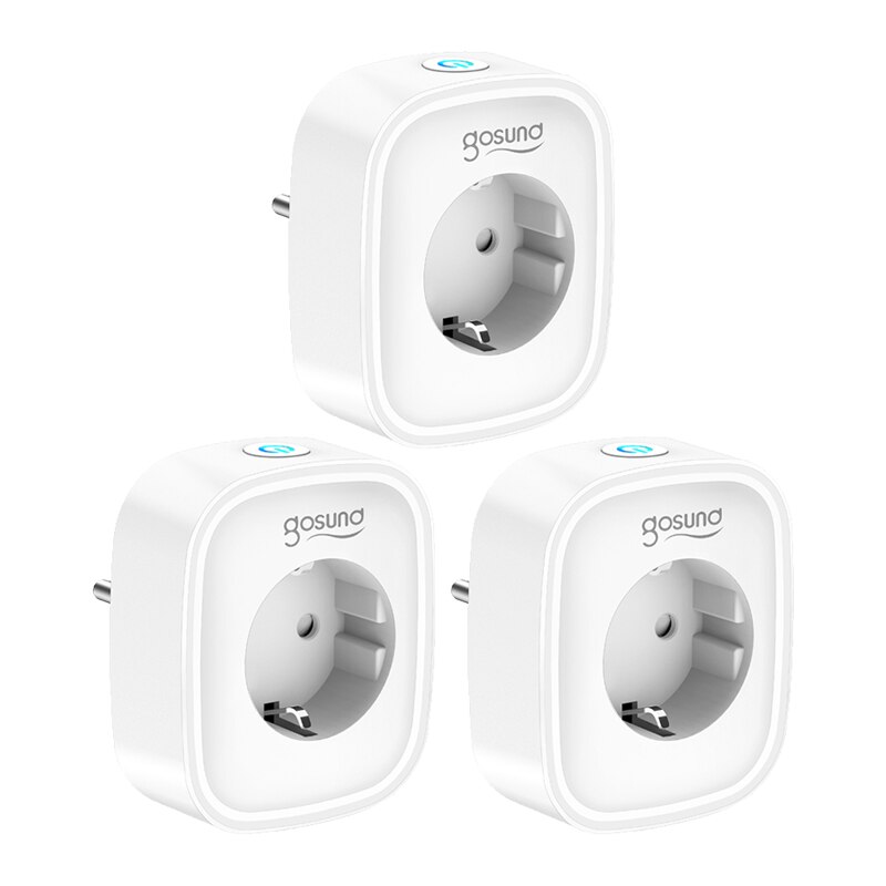 Gosund EU Smart Plug Socket Smart Life Remote Control Tuya WiFi Socket Smart Home Timing Function With Alexa Google Home: 3 PCS