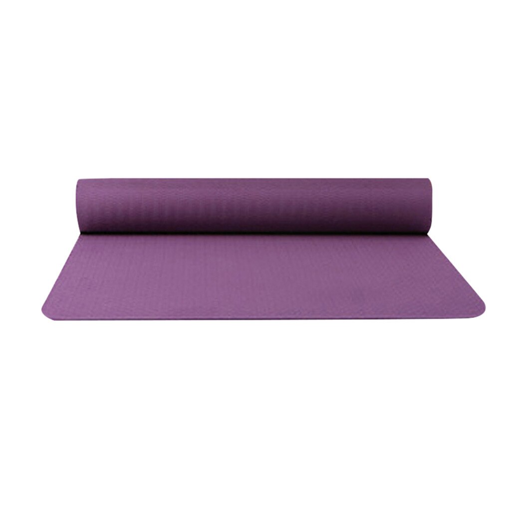 6 Mm Yoga Mats Voor Fitness Antislip Dubbele Kleuren Veilig Te Gebruiken Voor Beginner Milieuvriendelijke Body Building Oefening mat Voor Pilatus G3: Dark Purple