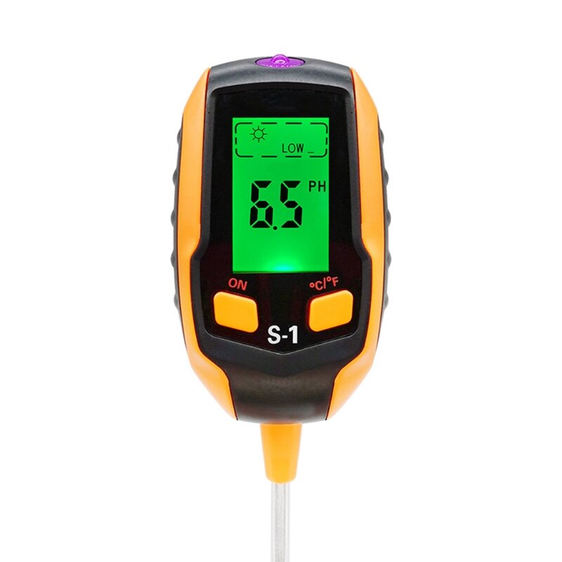 Soil Moisture/Light/pH/Temperature Tester Gardening Tool Kits 4-in-1 Soil Tester Compatible with Garden Lawn Farm