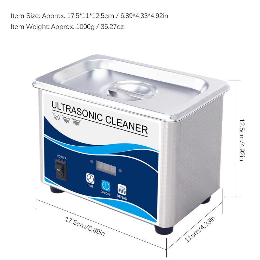 ultrasonic cleaner Household Glasses Cleaning Tool for Jewelry Toothbrush Cleaning Instrument washing machine