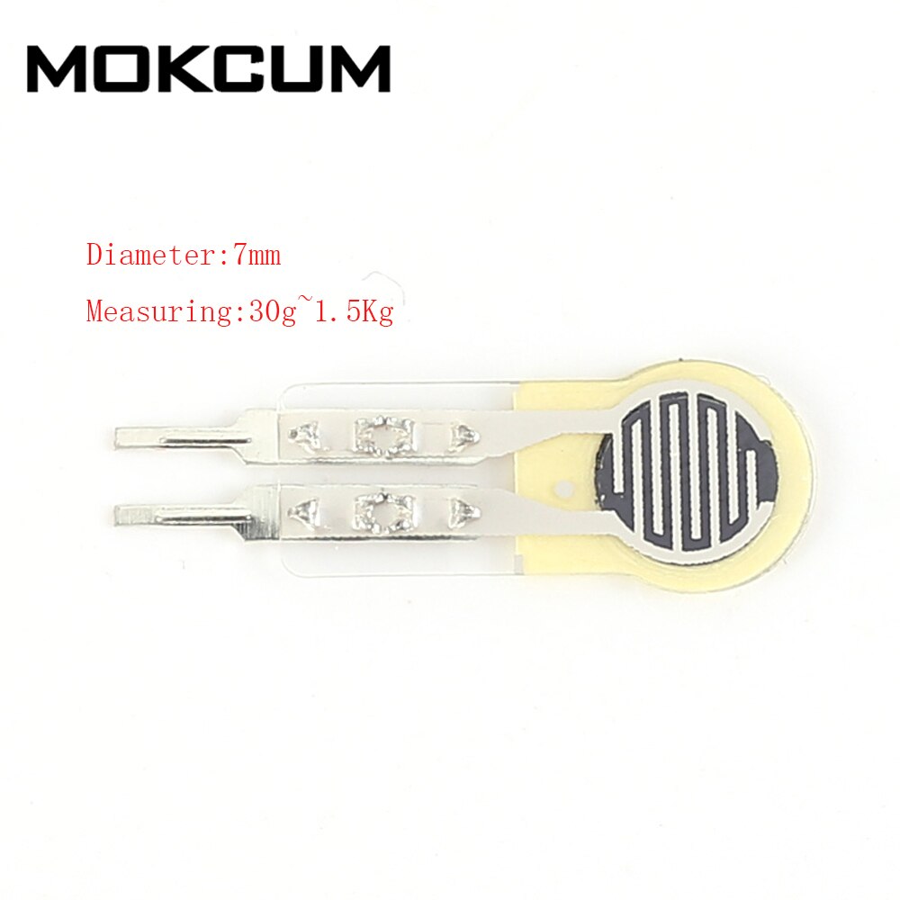 30g-1500g 1.5Kg Resistive Film Pressure Sensor 7mm Flexible Force Sensitive Resistor for Robot Wearable Device