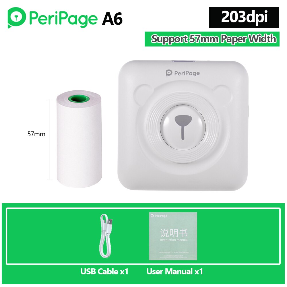 Peripage A9s Max Portable Photo Printer 304Dpi Bluetooth Draadloze Thermische Printer Ontvangst Label Maker Sticker Peripage A9 Max A8: A6 203dpi