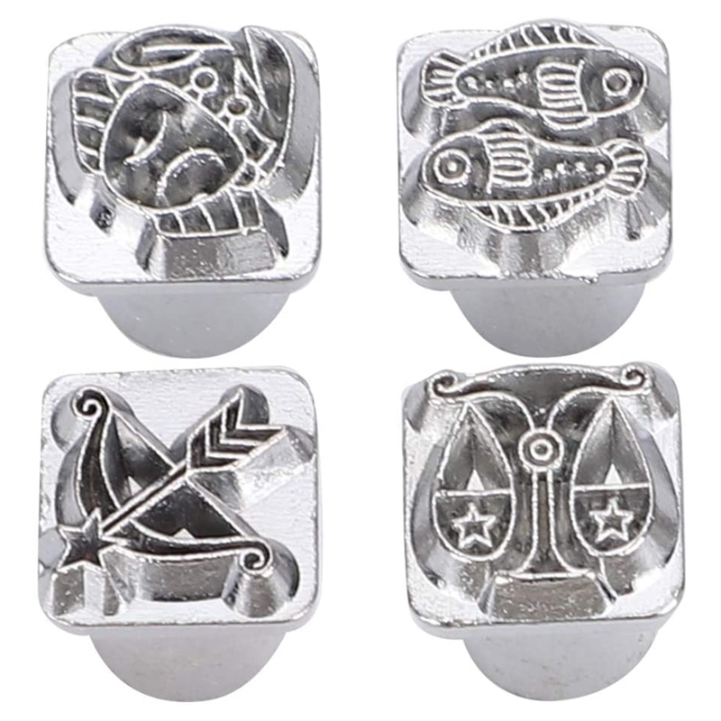 Stempelen Punch Tool Diy Leather Craft Stamper + 1Pc Handvat